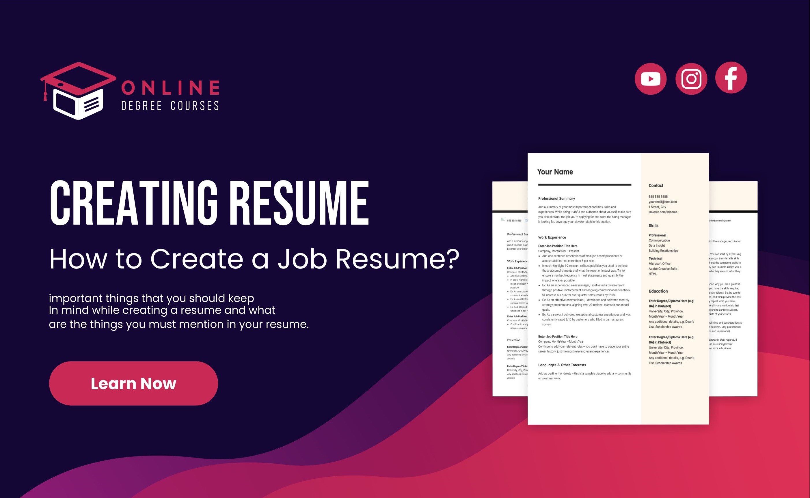 Guide for Creating a Resume Article - Cover Image