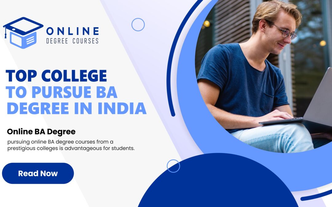 top college to pursue an online BA degree in india