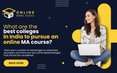 What are the best colleges in India to pursue an online MA course?