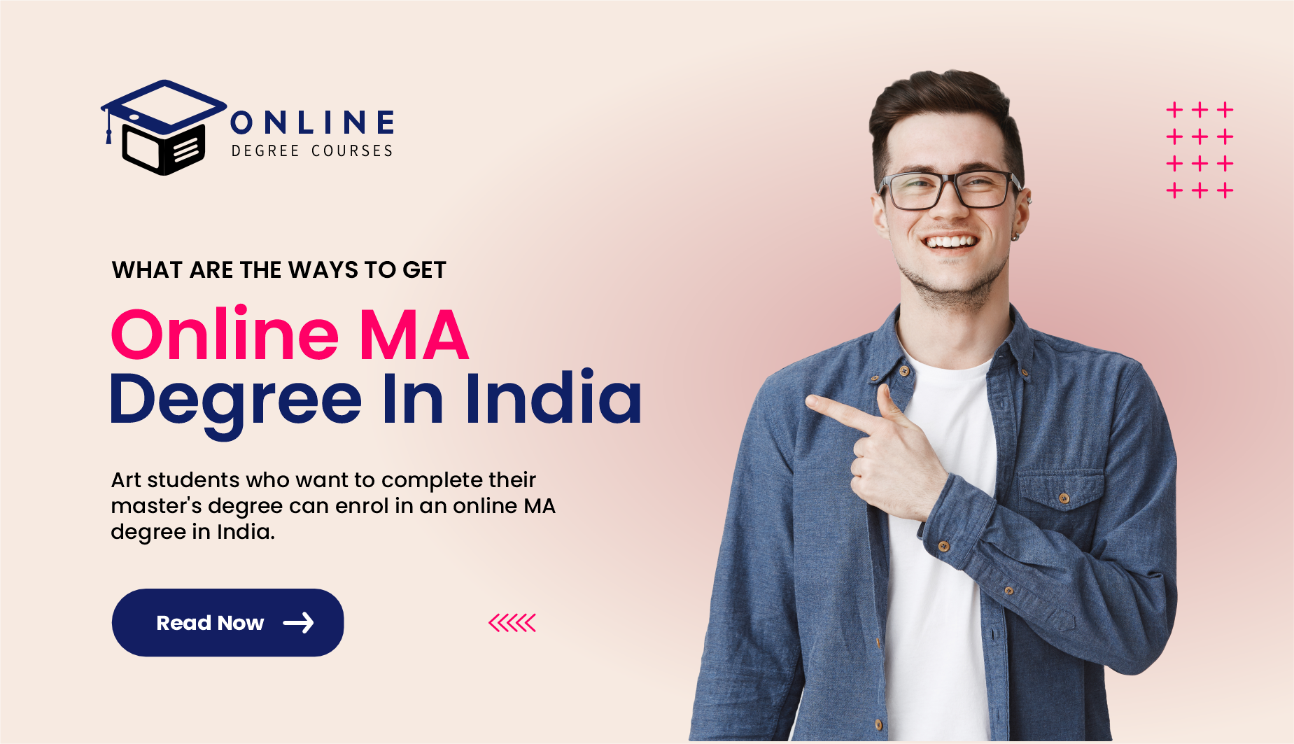 What are the ways to get an online MA degree in India?