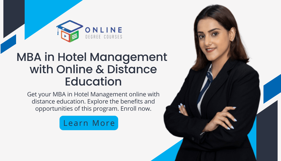 MBA in Hotel Management with Online & Distance Education