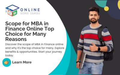 Scope for MBA in Finance Online Top Choice for Many Reasons