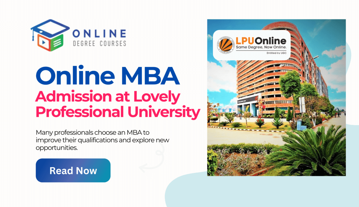 Online MBA Admission from Lovely Professional University