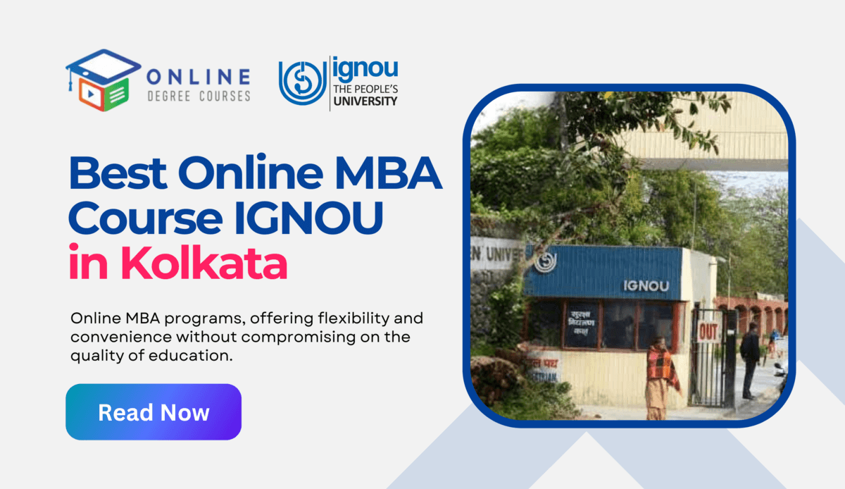 Best Online MBA Course IGNOU in Kolkata 